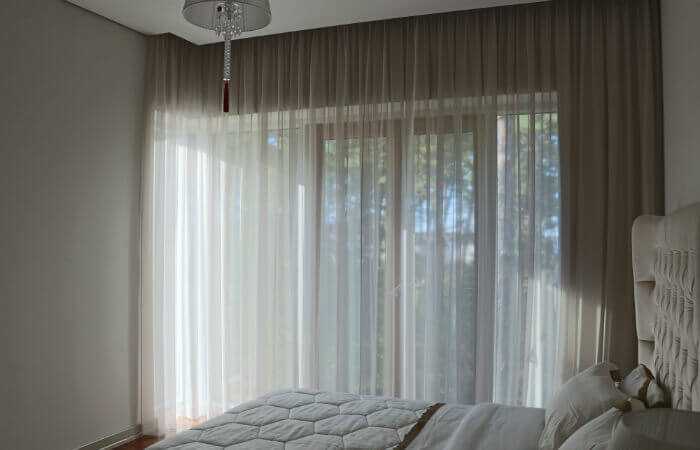 Special curtain voile solution