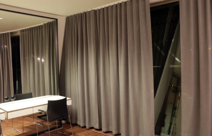 Project - Liepaja Concert Hall - "The Great Amber" - linen texture curtains