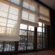 Gypsum factory - roman curtains, wooden and motorized aluminum blinds